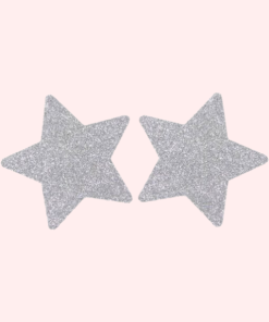 Cubre pezones  estrella plateada