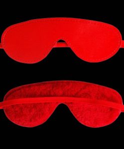 antifaz Cegadera ecocuero roja