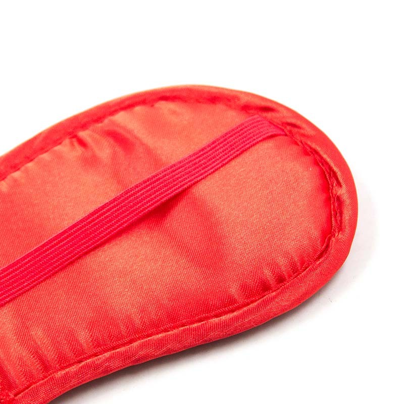 Antifaz cegadera Acolchado Satín Rojo - Imagen 2