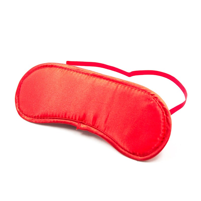 Antifaz cegadera Acolchado Satín Rojo