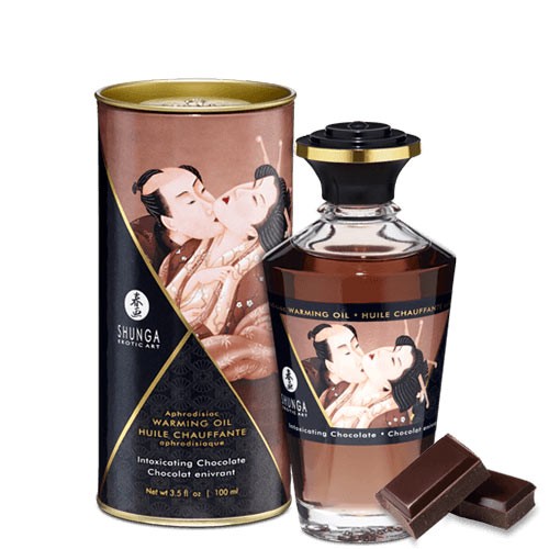 Shunga Aceite Afrodisiaco comestible Calor - Chocolate