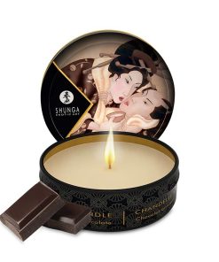 Shunga  Vela con Aceite para Masajes Pequeña Chocolate