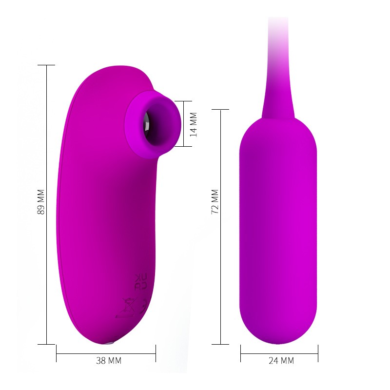 Kit estimulador ondas de aire y Huevo Vibrador - Imagen 3