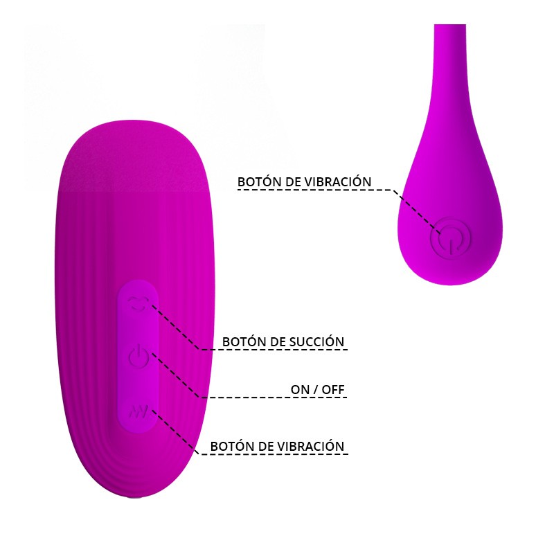 Kit estimulador ondas de aire y Huevo Vibrador - Imagen 4