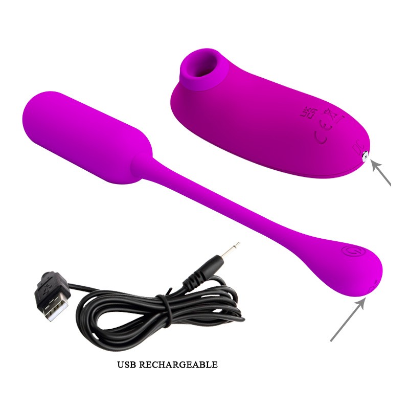 Kit estimulador ondas de aire y Huevo Vibrador - Imagen 5